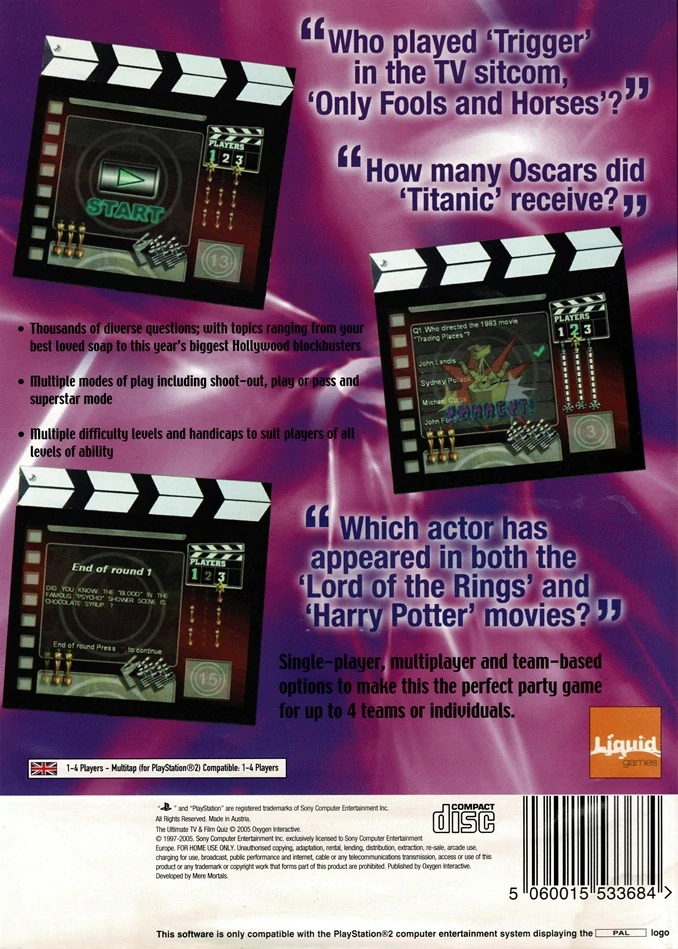 The Ultimate TV & Film Quiz (PS2)