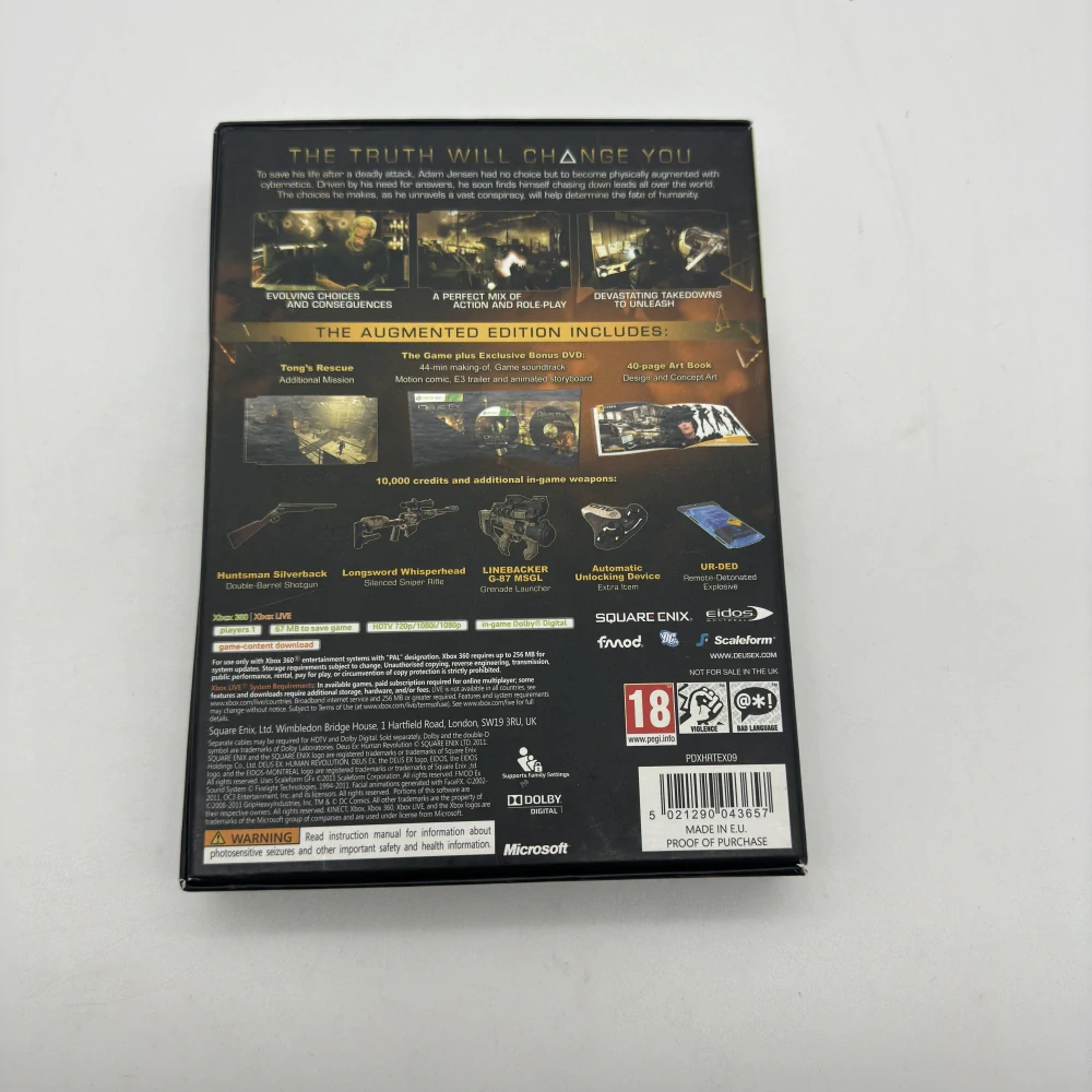 Deus Ex Human Revolution: Augmented Edition (bez hry, iba bonus disc) (Xbox 360)