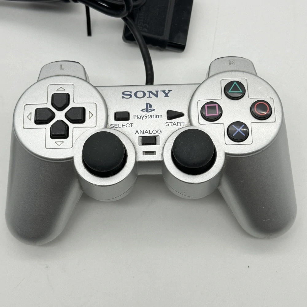 Playstation 2 ovládač (strieborný)