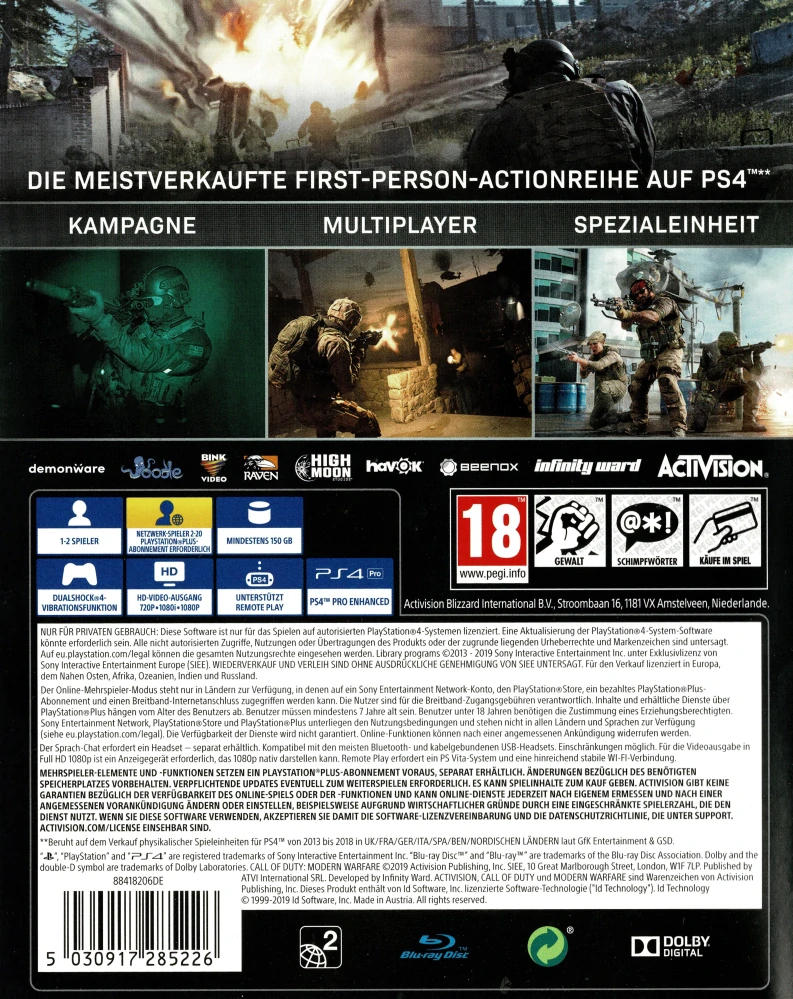 Call of Duty Modern Warfare (PS4)