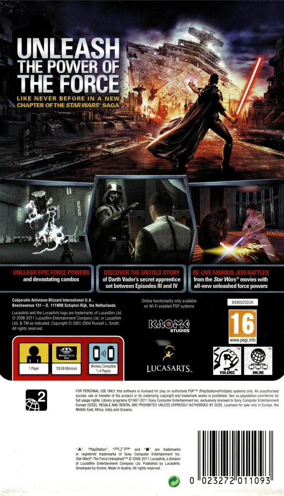 Star Wars The Force Unleashed (PSP)