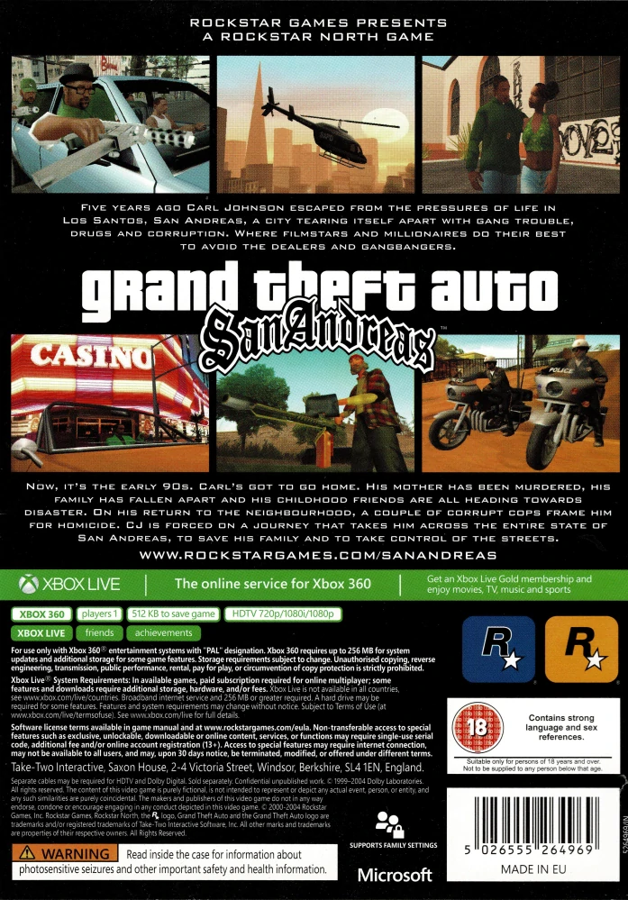 GTA San Andreas (Xbox 360)