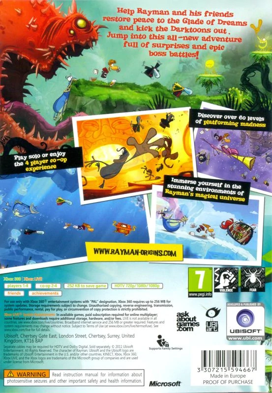 Rayman Origins (Xbox 360)