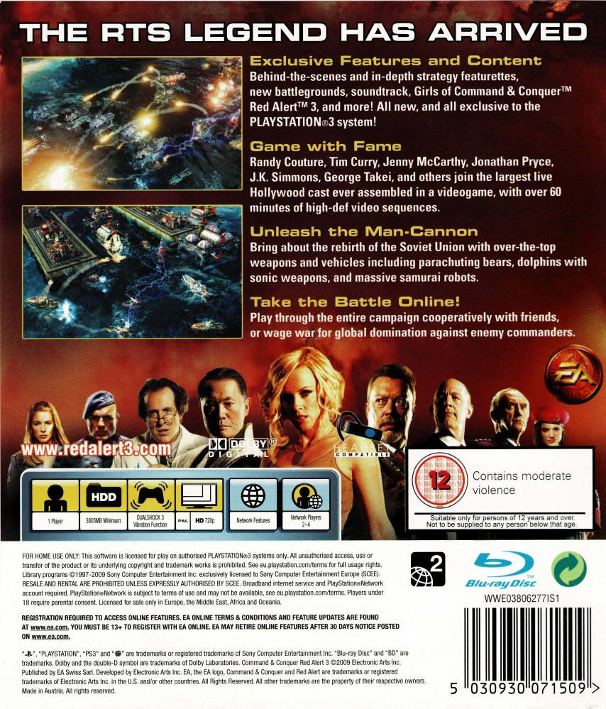 Command and Conquer: Red Alert 3 Ultimate Edition (PS3)