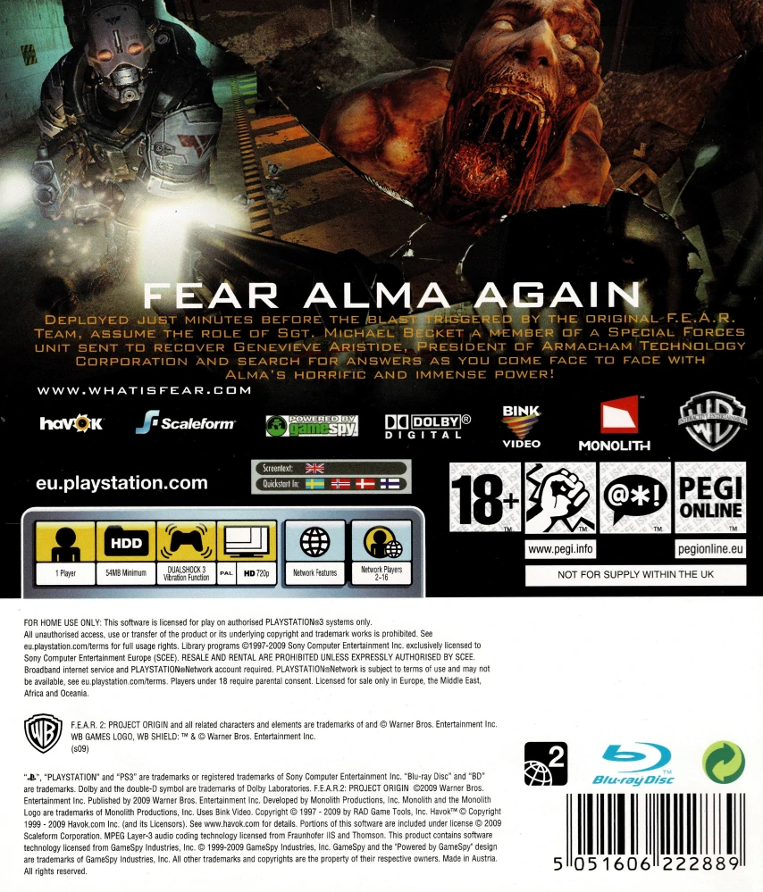 F.E.A.R. 2: Project Origin (PS3)