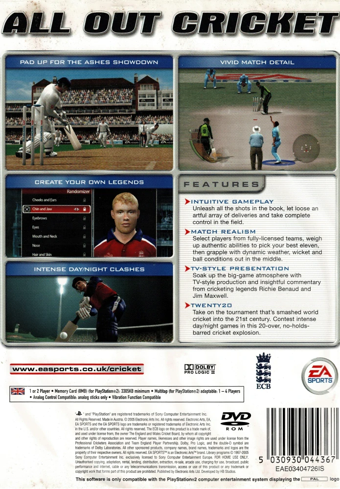 EA SPORTS Cricket 2005 (PS2)