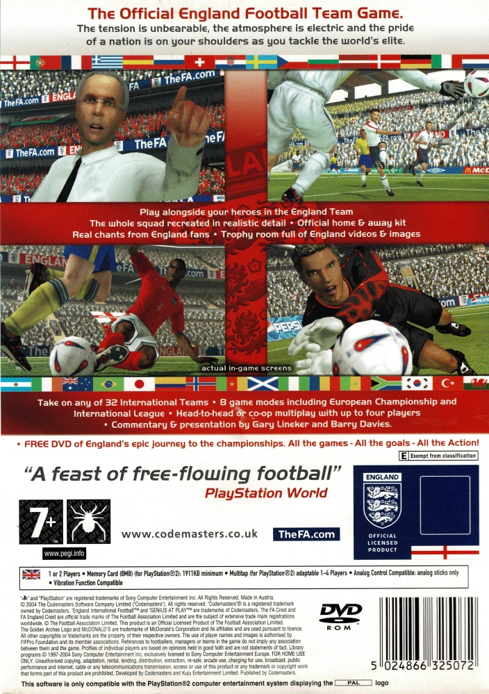 England International Football (PS2)