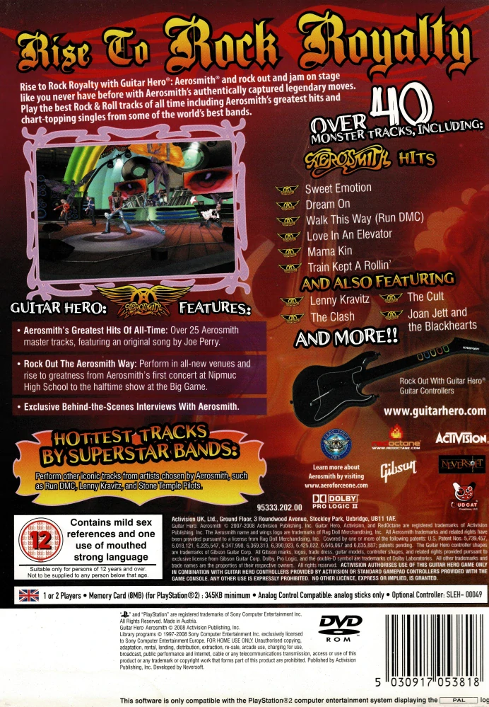 Guitar Hero Aerosmith (PS2)