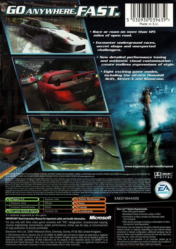 Need for Speed Underground 2 (Xbox Classic)