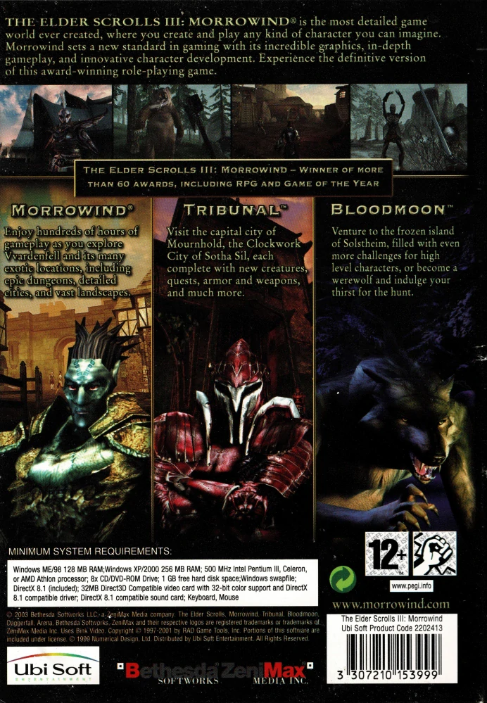 The Elder Scrolls III: Morrowind Game of The Year Edition (PC)