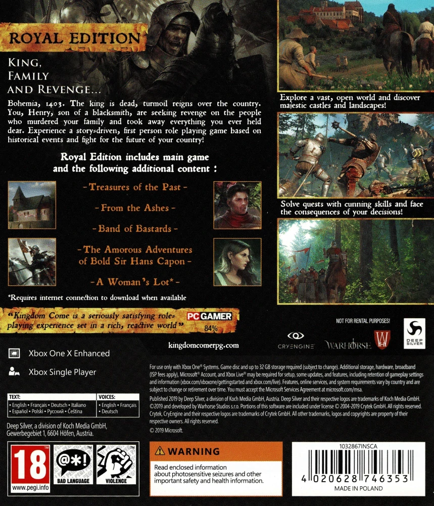 Kingdom Come Deliverance Royal Edition (XBOX ONE)