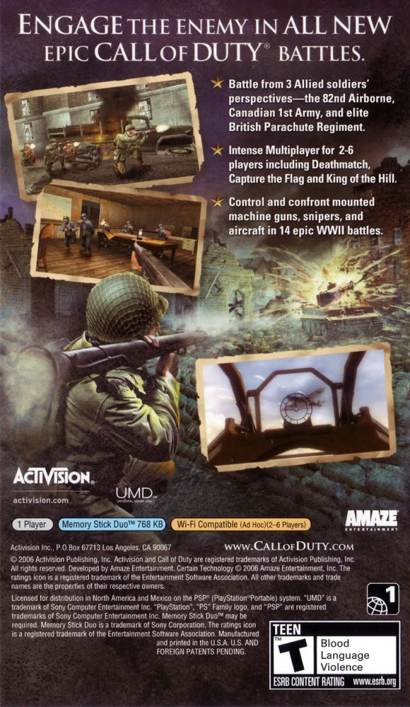 Call of Duty Roads to Victory (NOVÁ) (PSP)