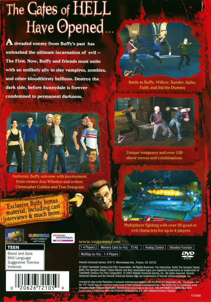 Buffy The Vampire Slayer: Chaos Bleeds (PS2)