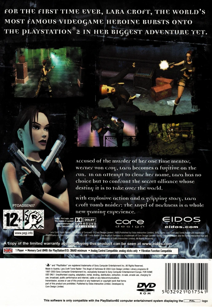 Lara Croft Tomb Raider: The Angel of Darkness - NOVÁ (PS2)