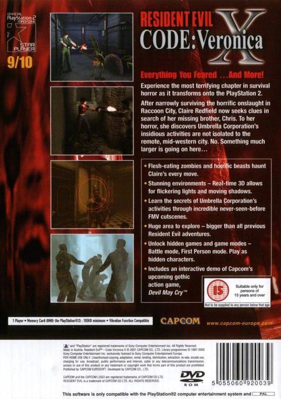 Resident Evil CODE: Veronica X (PS2)