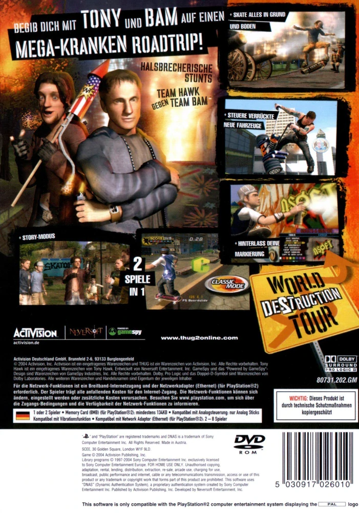 Tony Hawk Underground 2 - NOVÁ (PS2)