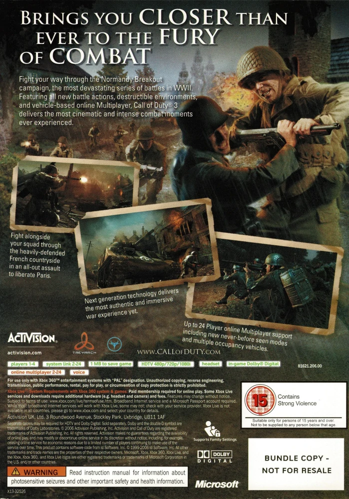 Call of Duty 3 (Xbox 360)