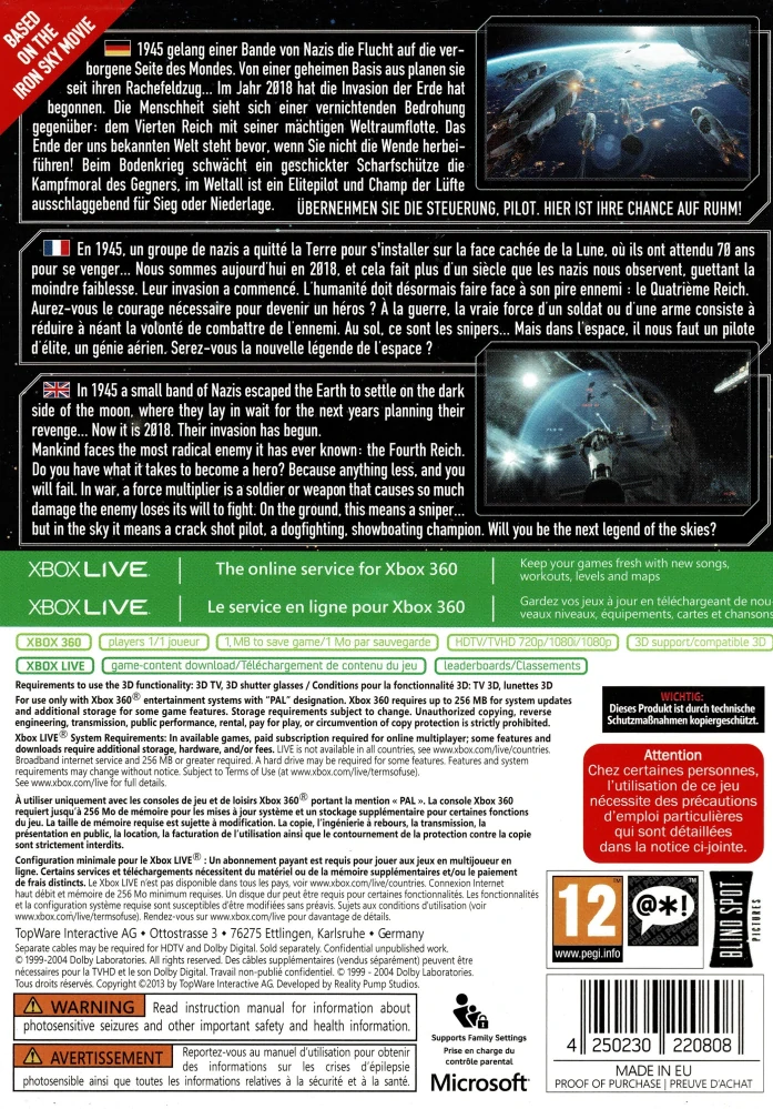 Iron sky Invasion (Xbox 360) (Raritná hra)