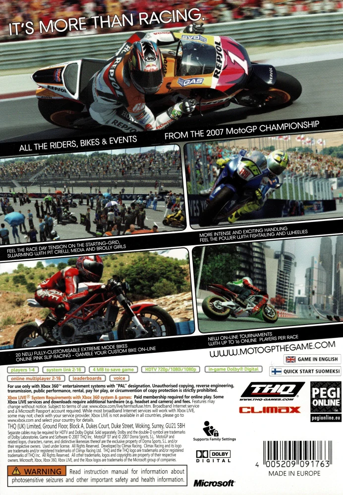 MotoGP 07 (Xbox 360)