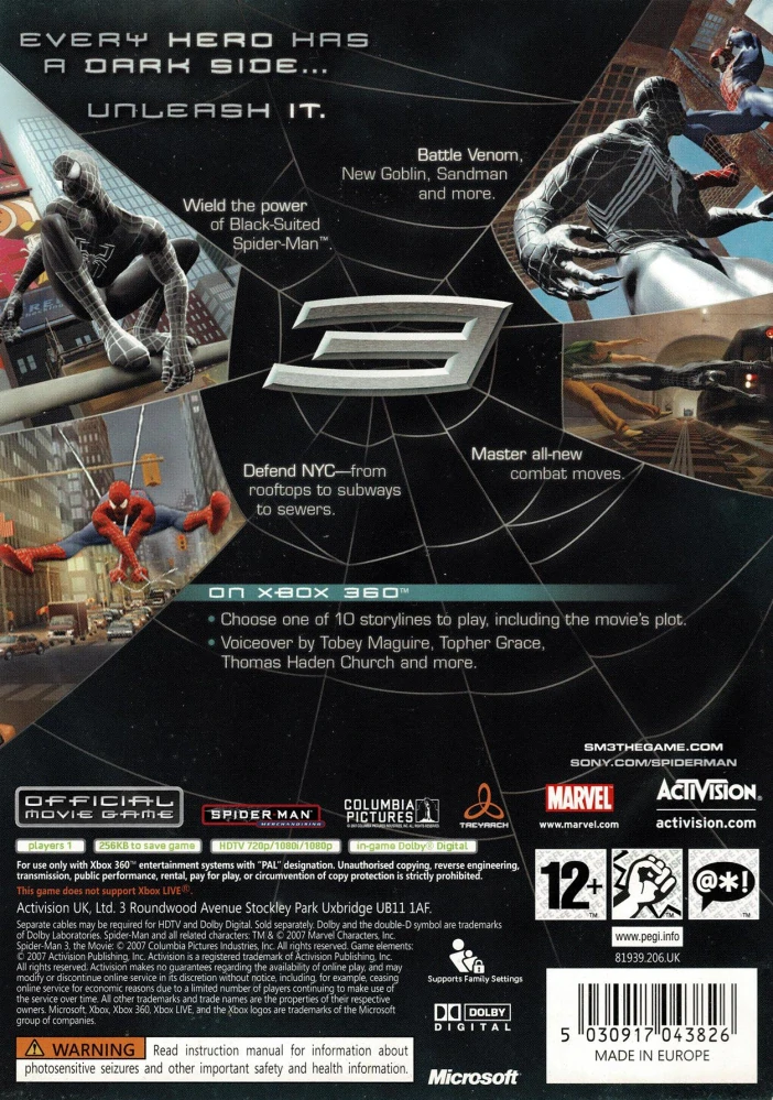 Spiderman 3 (Xbox 360)