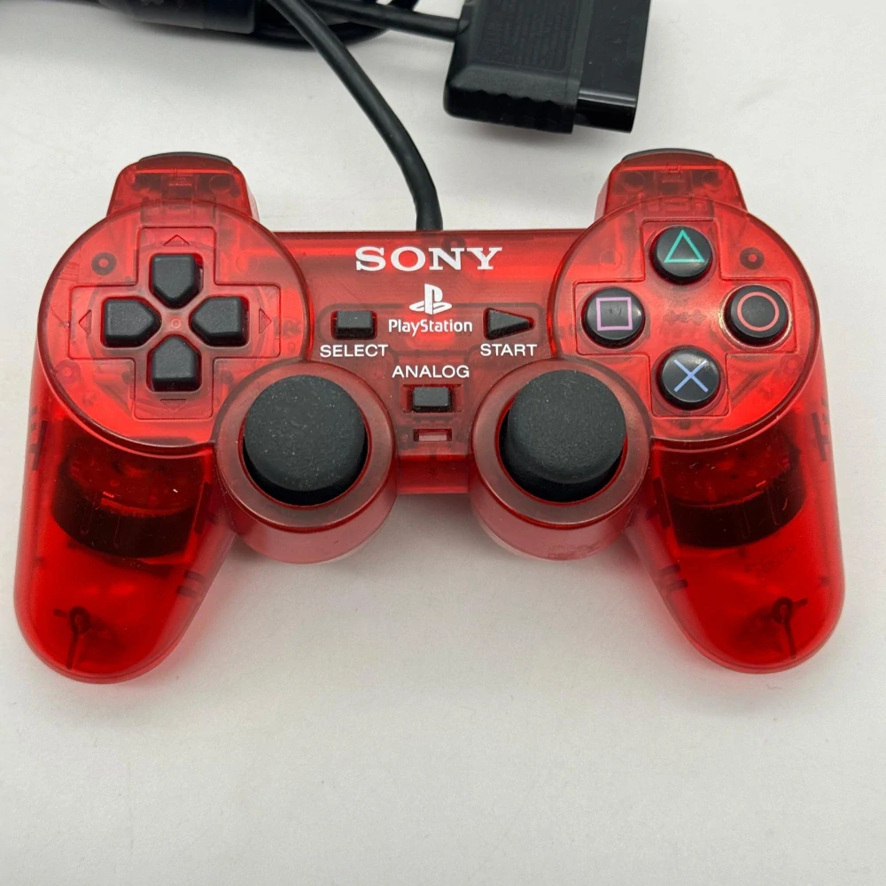 Playstation 2 ovládač (červený)