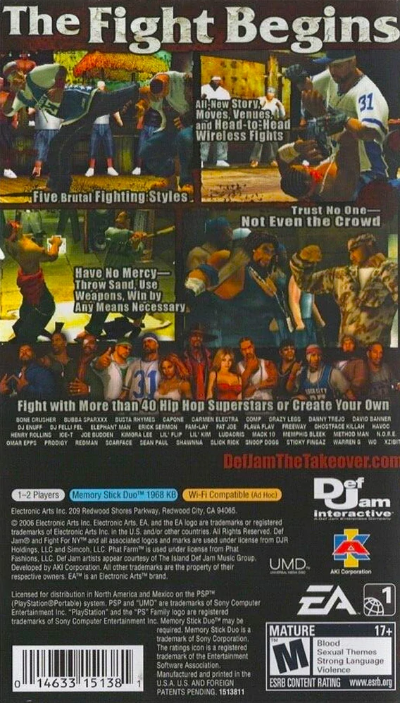 Def Jam: Fight For NY - The Takeover (PSP)