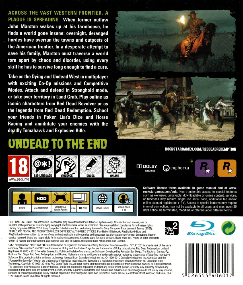 Red Dead Redemption Undead Nightmare (PS3)