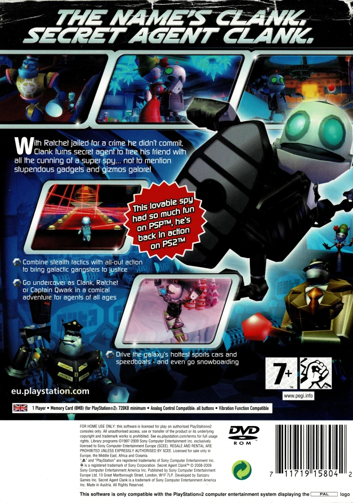 Secret Agent Clank (PS2) (RARITNÁ HRA)