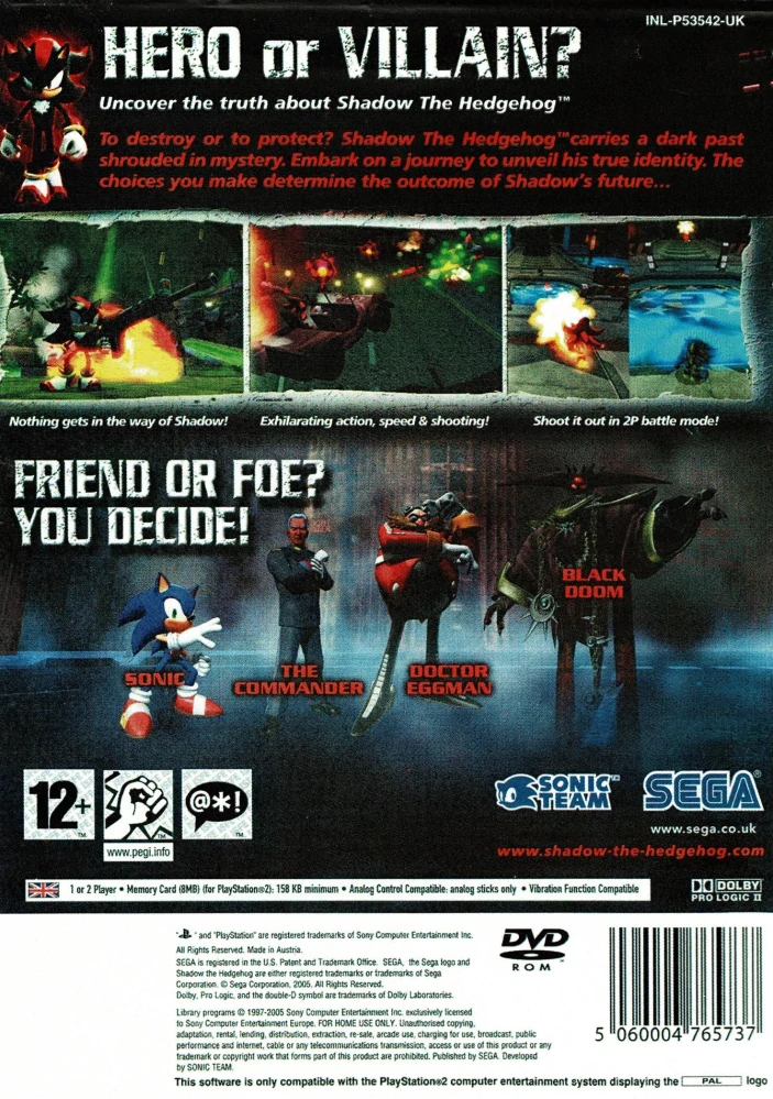 Shadow The Hedgehog (PS2)