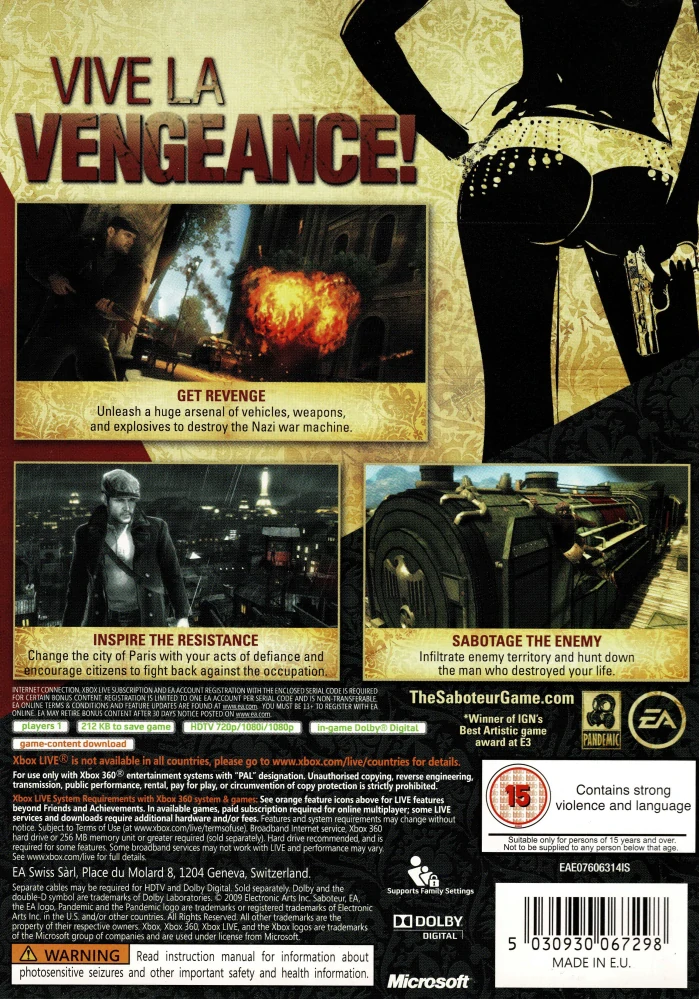 The Saboteur (Xbox 360)