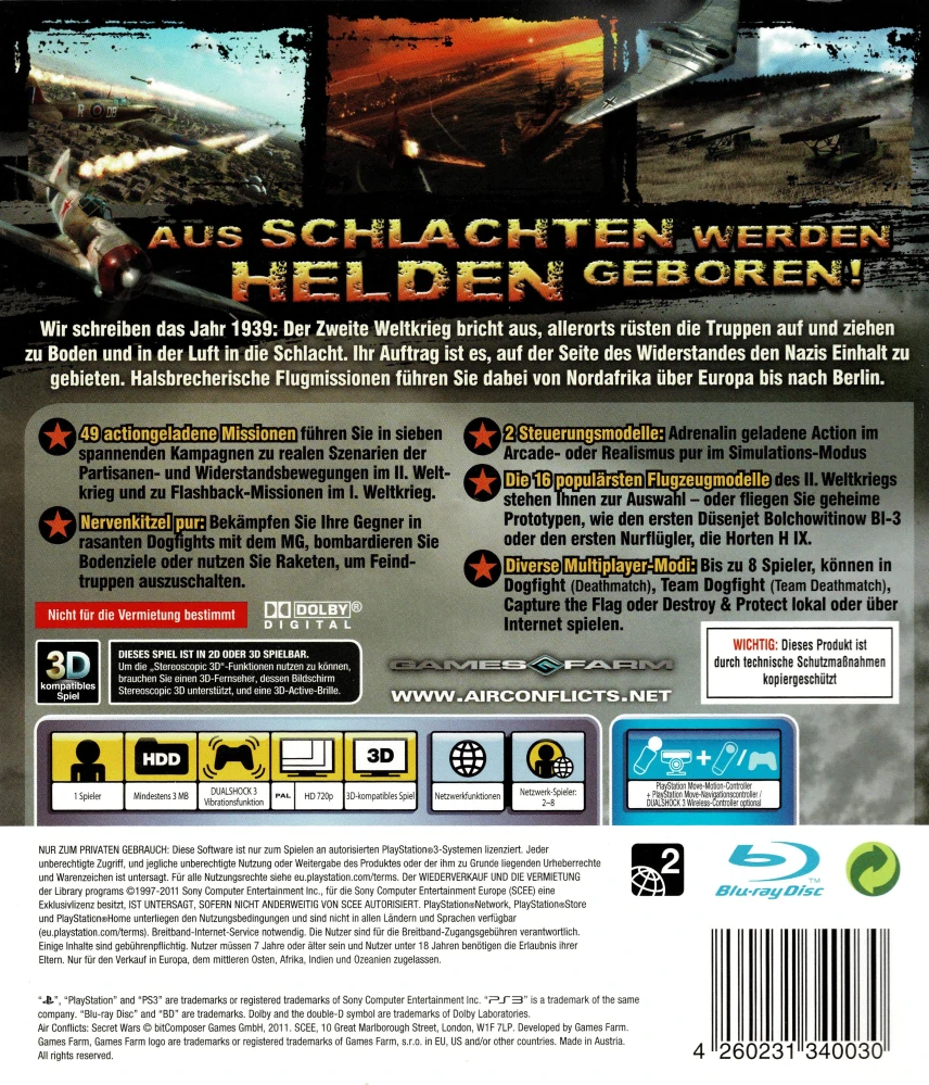 Air Conflicts Secret Wars (PS3)