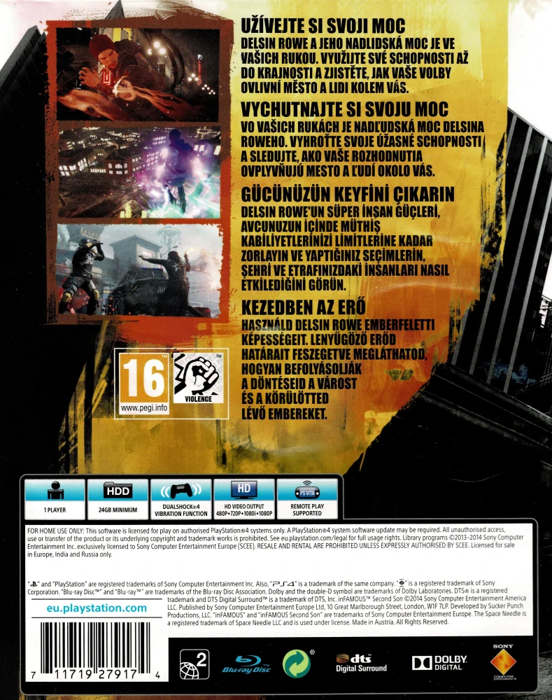 InFamous Second Son (PS4)