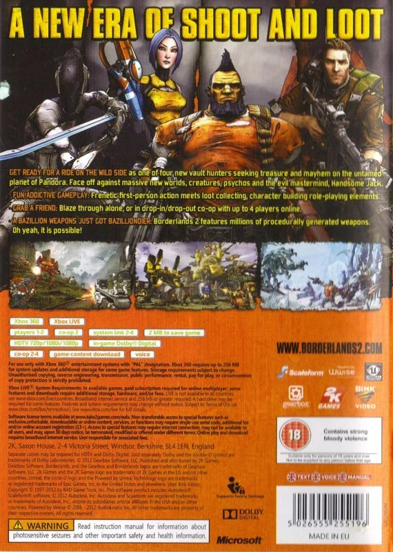 Borderlands Collection (Borderlands + Borderlands 2) (Xbox 360)