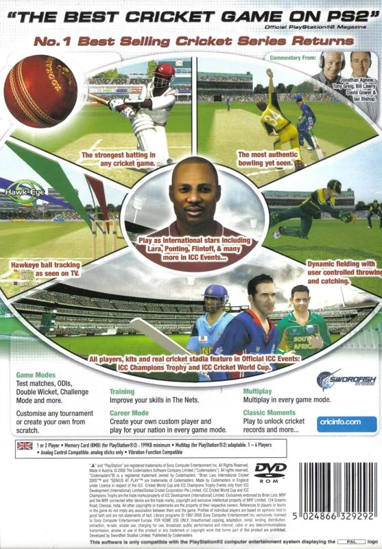 Brian Lara International Cricket 2005 (PS2)
