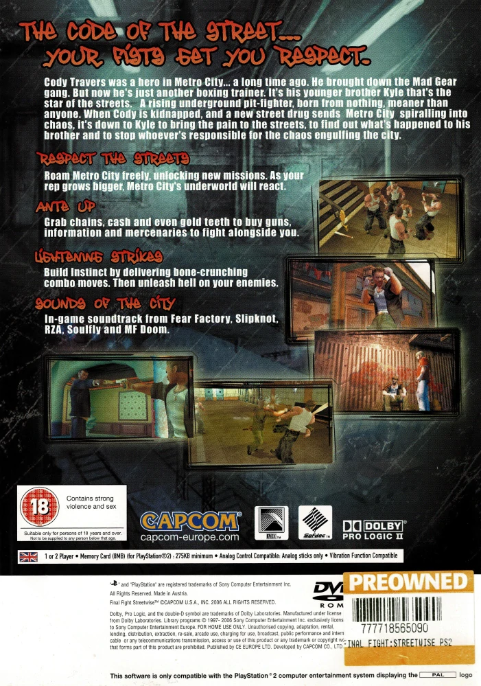 Final Fight Streetwise (PS2)