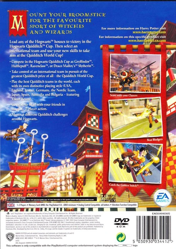Harry Potter Quidditch World Cup (PS2)