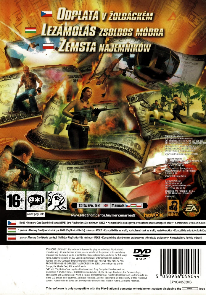 Mercenaries 2 World in Flames (PS2)