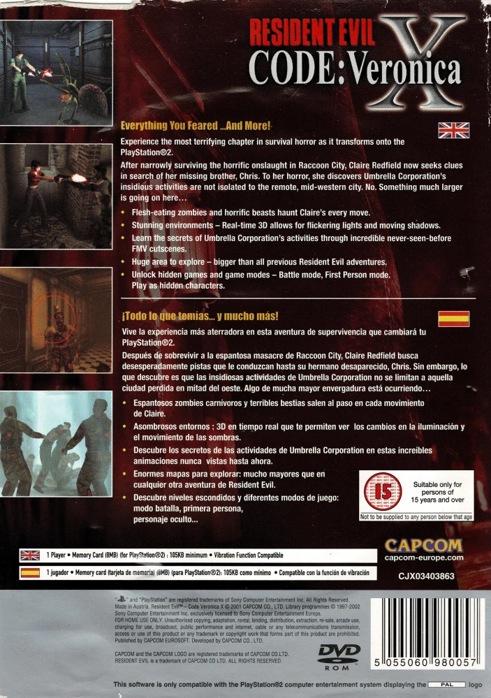 Resident Evil CODE: Veronica X NOVÁ (PS2)