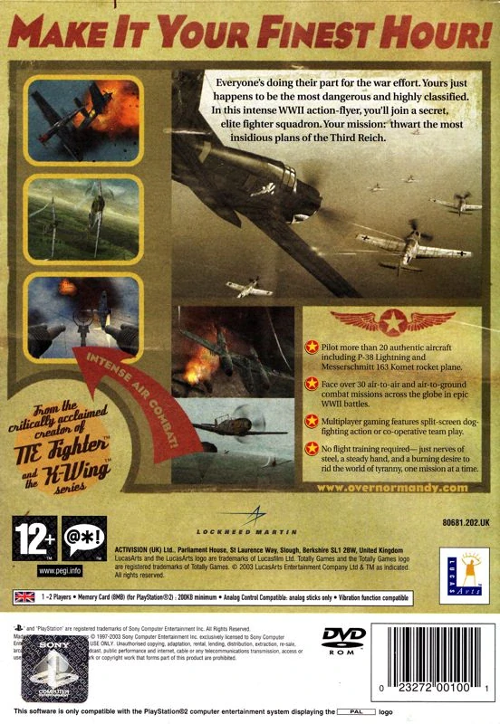 Secret Weapons Over Normandy (PS2)