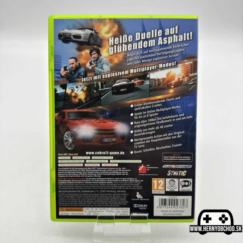 𝗔𝗹𝗮𝗿𝗺 𝗙𝘂𝗿 𝗖𝗼𝗯𝗿𝗮 𝟭𝟭 𝗗𝗮𝘀 𝗦𝘆𝗻𝗱𝗶𝗸𝗮𝘁 (𝗫𝗯𝗼𝘅 𝟯𝟲𝟬): Hra + manuál (Nemecký obal)