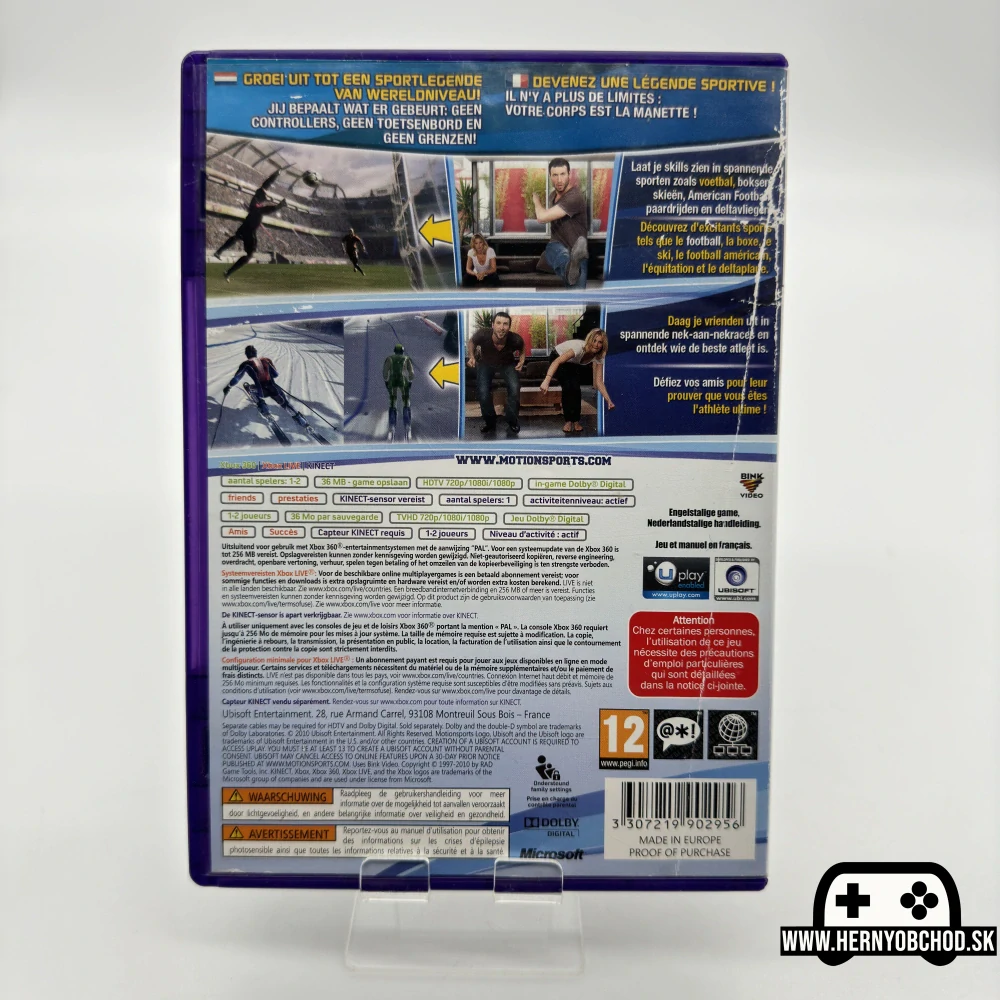 𝗞𝗜𝗡𝗘𝗖𝗧 𝗠𝗼𝘁𝗶𝗼𝗻𝗦𝗽𝗼𝗿𝘁𝘀: 𝗣𝗹𝗮𝘆 𝗳𝗼𝗿 𝗥𝗲𝗮𝗹 (𝗫𝗯𝗼𝘅 𝟯𝟲𝟬): Hra + manuál | Holandský obal