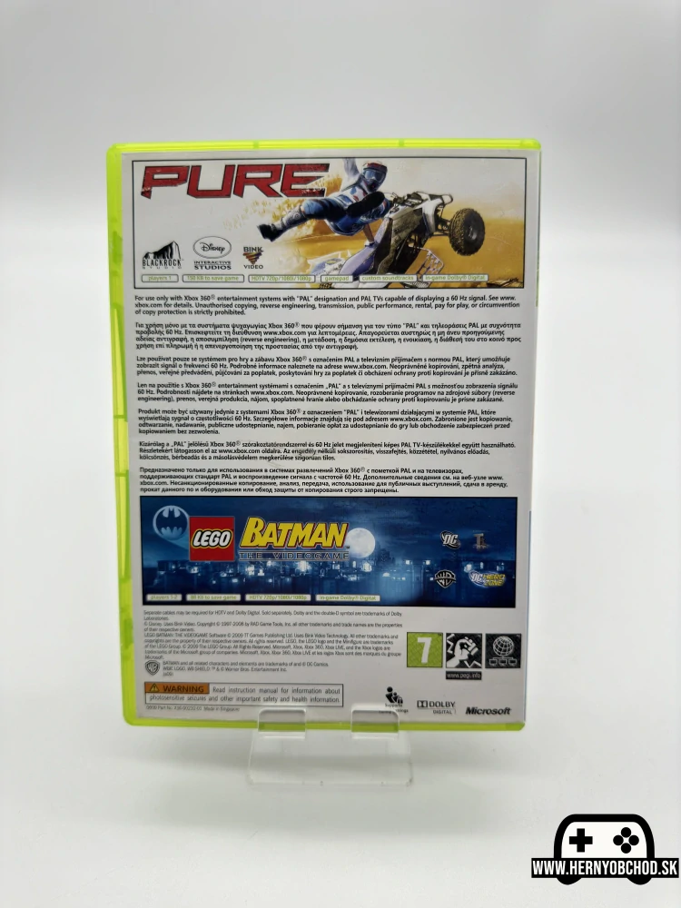 𝗟𝗘𝗚𝗢 𝗕𝗮𝘁𝗺𝗮𝗻: 𝗧𝗵𝗲 𝗩𝗶𝗱𝗲𝗼𝗴𝗮𝗺𝗲 (𝗫𝗯𝗼𝘅 𝟯𝟲𝟬): Hra + manuál | Bundle copy disk | Slovensko-český obal
