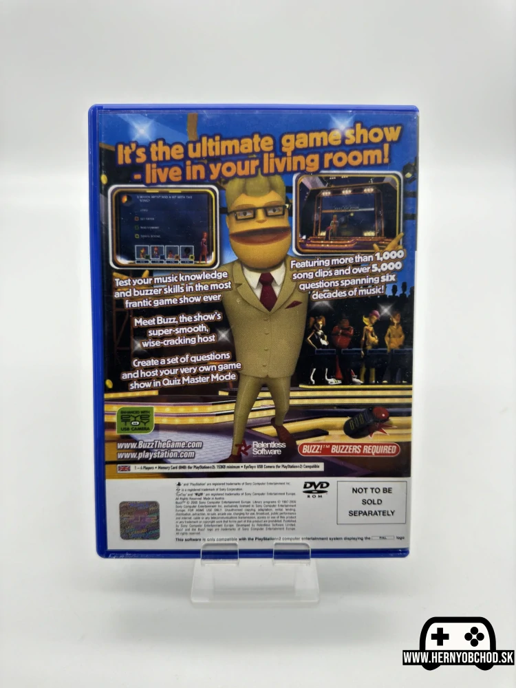 𝗕𝘂𝘇𝘇!: 𝗛𝘂𝗱𝗲𝗯𝗻𝗶 𝗞𝘃𝗶𝘇 (𝗣𝗦𝟮) (𝗥𝗮𝗿𝗶𝘁𝗻𝗮 𝗖𝗭 𝗲𝗱𝗶𝗰𝗶𝗮): Hra bez manuálu | Anglický obal (náhradný)
