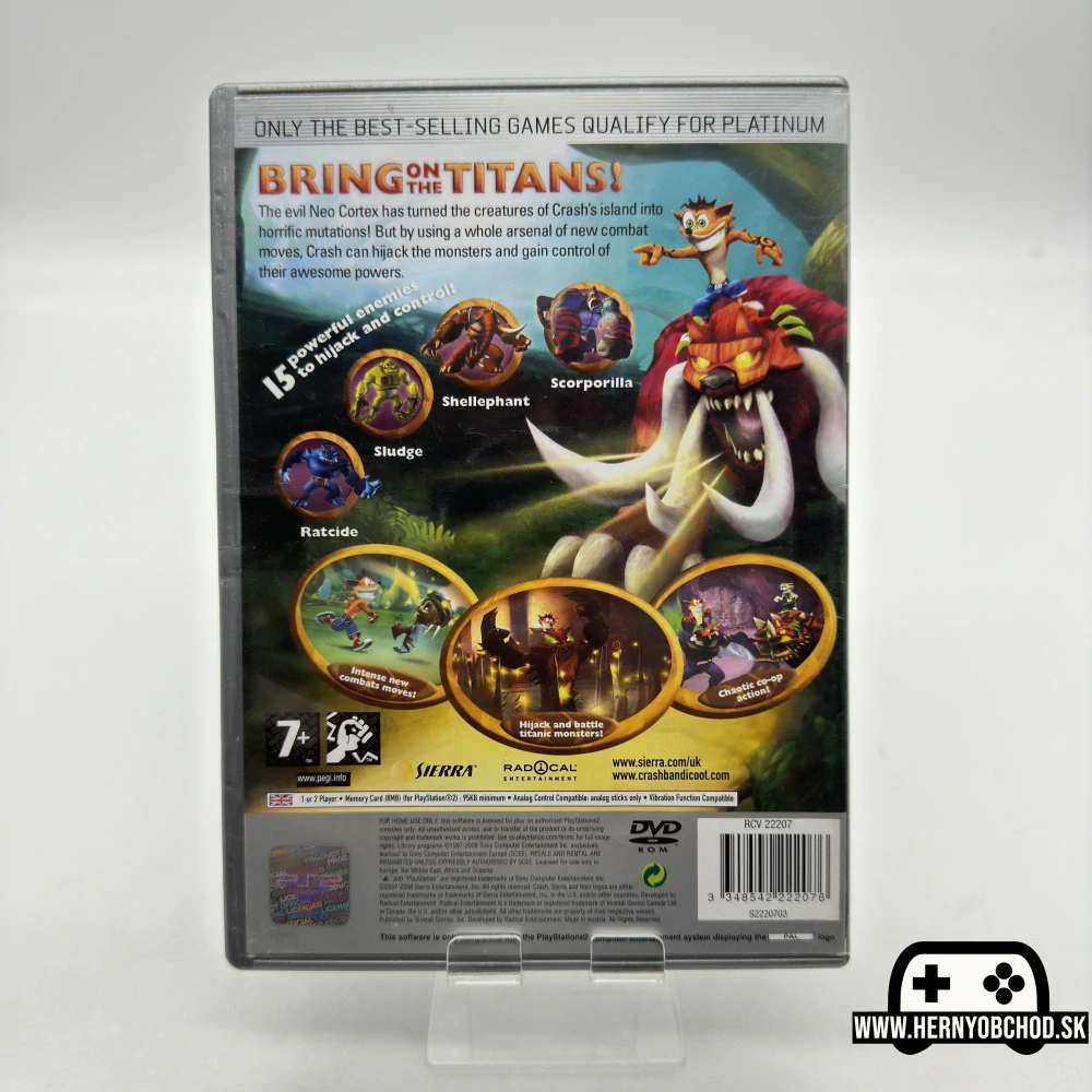 𝗖𝗿𝗮𝘀𝗵 𝗼𝗳 𝘁𝗵𝗲 𝗧𝗶𝘁𝗮𝗻𝘀 (𝗣𝗦𝟮): Hra + manuál | Platinum verzia | Anglický obal