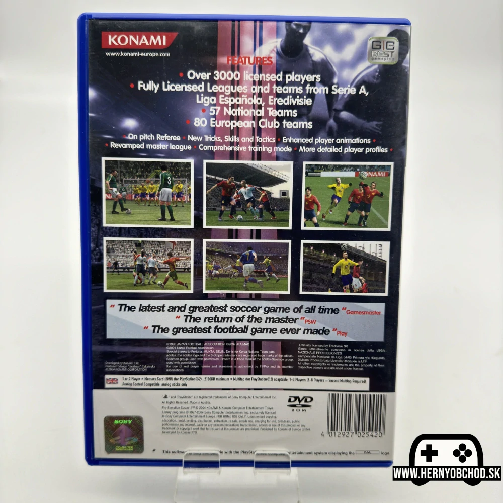 𝗣𝗿𝗼 𝗘𝘃𝗼𝗹𝘂𝘁𝗶𝗼𝗻 𝗦𝗼𝗰𝗰𝗲𝗿 𝟰 (𝗣𝗦𝟮): Hra + manuál | Anglický obal