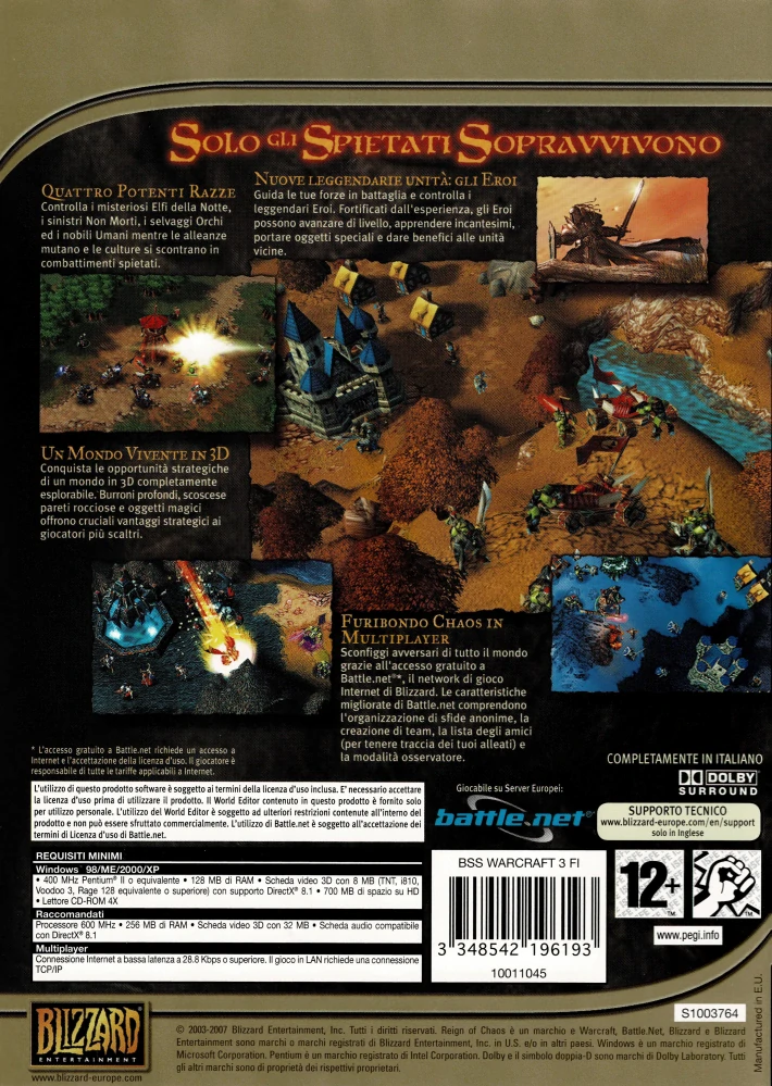 Warcraft 3 Reign of Chaos (PC)