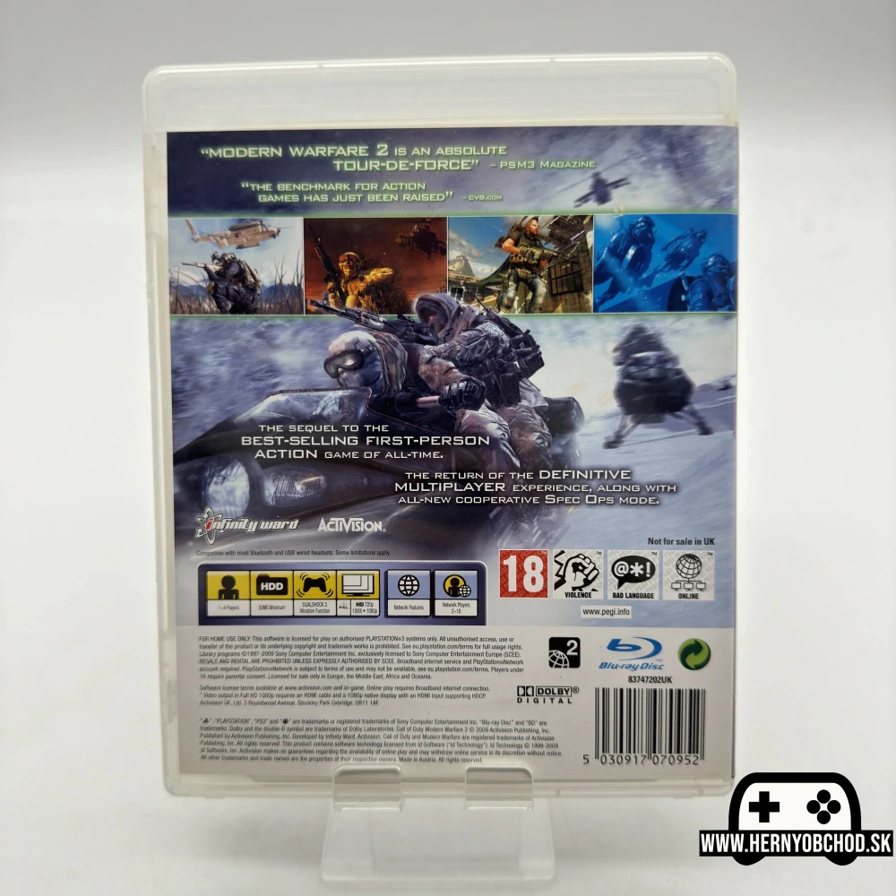 𝗖𝗮𝗹𝗹 𝗼𝗳 𝗗𝘂𝘁𝘆 𝗠𝗼𝗱𝗲𝗿𝗻 𝗪𝗮𝗿𝗳𝗮𝗿𝗲 𝟮 (𝗣𝗦𝟯): Hra + manuál | Anglický obal