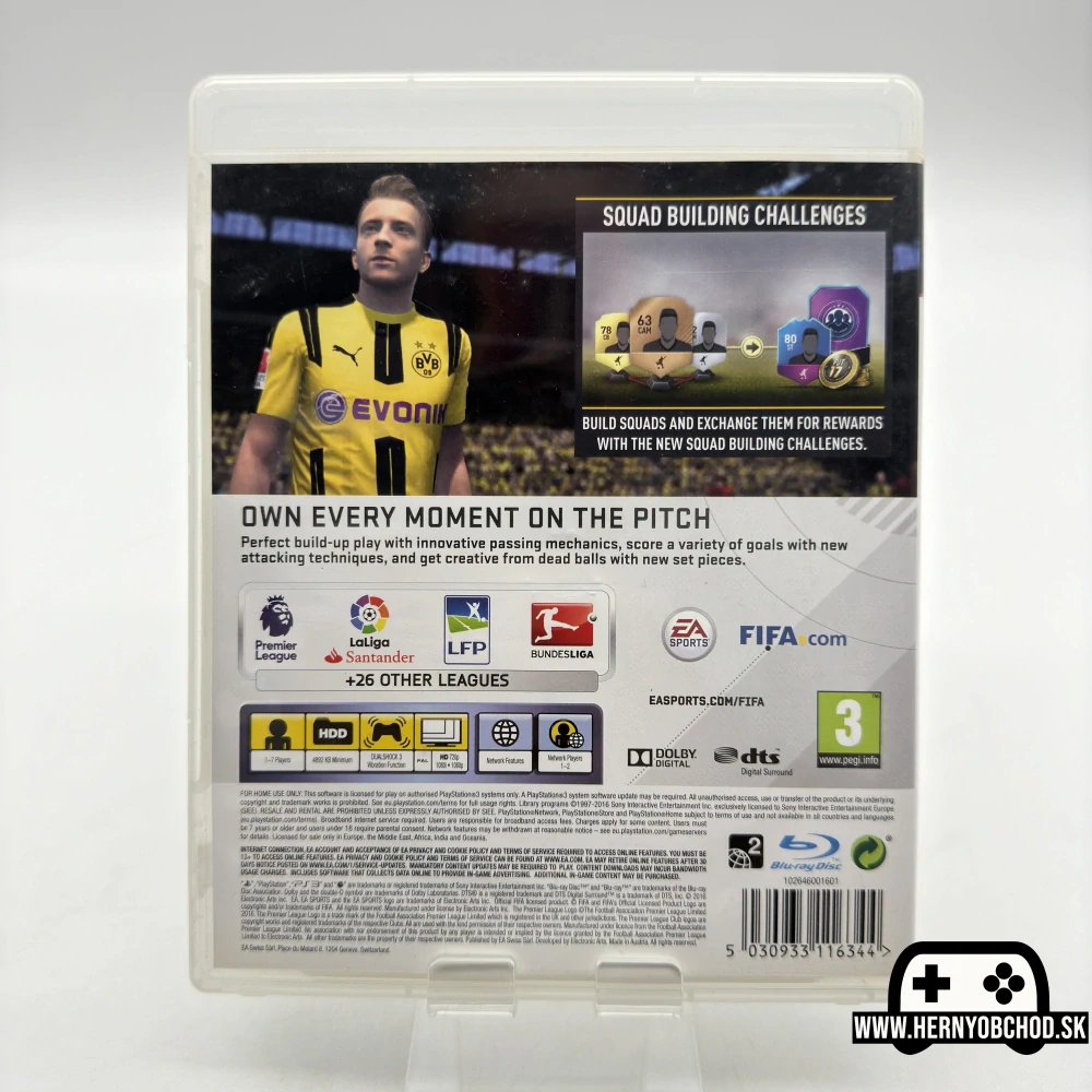 𝗙𝗜𝗙𝗔 𝟭𝟳 (𝗣𝗦𝟯): Hra + manuál a letáčiky | Anglický obal