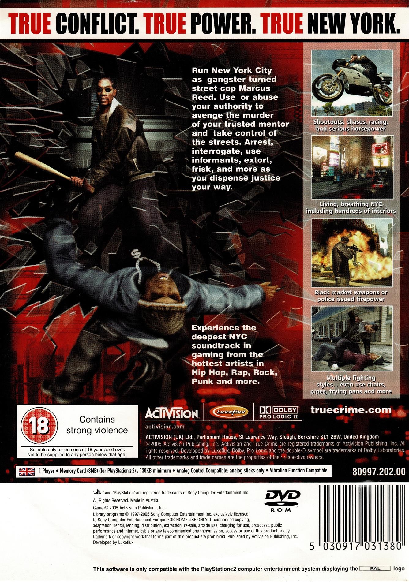 True Crime: New York City (PS2)
