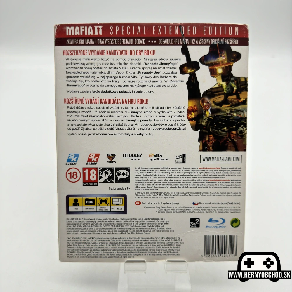 𝗠𝗮𝗳𝗶𝗮 𝟮 𝗦𝗽𝗲𝗰𝗶𝗮𝗹 𝗘𝘅𝘁𝗲𝗻𝗱𝗲𝗱 𝗘𝗱𝗶𝘁𝗶𝗼𝗻 (𝗣𝗦𝟯): Hra + manuál a letáčik | Česko-poľský obal